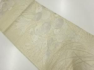 アンティーク　 紗 万寿菊に芒模様織出し袋帯（材料）